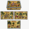 Tin Flying Tiger 3 Glass Plates