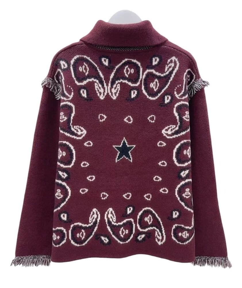 VEST bordeaux bandana