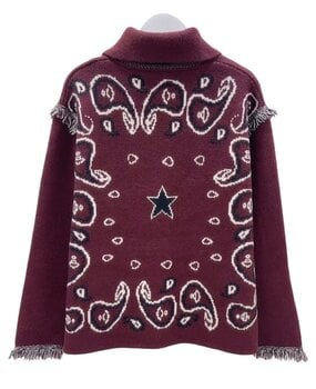VEST bordeaux bandana