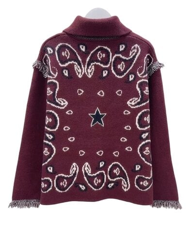 VEST bordeaux bandana