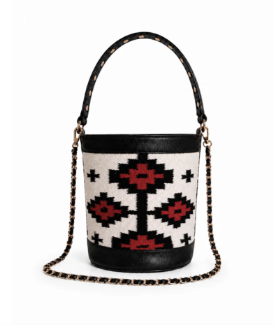BOLSO SELIA BEIGE Y ROJO