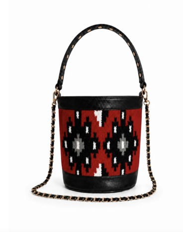 BOLSO SELAIA ROJO Y NEGRO