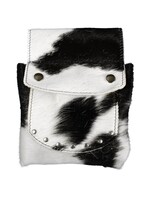 Van Buren sinds 1861 Peau de vache Belt Pouch - Black & White