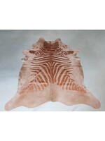 Van Buren sinds 1861 Uniquely Photografed Metallic Cowhide | Zebra Print | Copper | no. MTLC-4