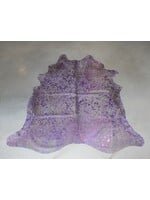 Van Buren sinds 1861 Uniquely Photografed Metallic Cowhide | Spotted | Purple | no. MTLC-12