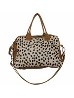 Van Buren sinds 1861 Sac à l'épaule Milou - Cognac Cuir et impression Dalmatien Cuir de vachette