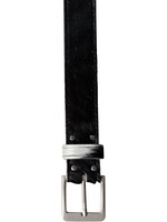 Van Buren sinds 1861 Cowhide Belt Black & White - 40801