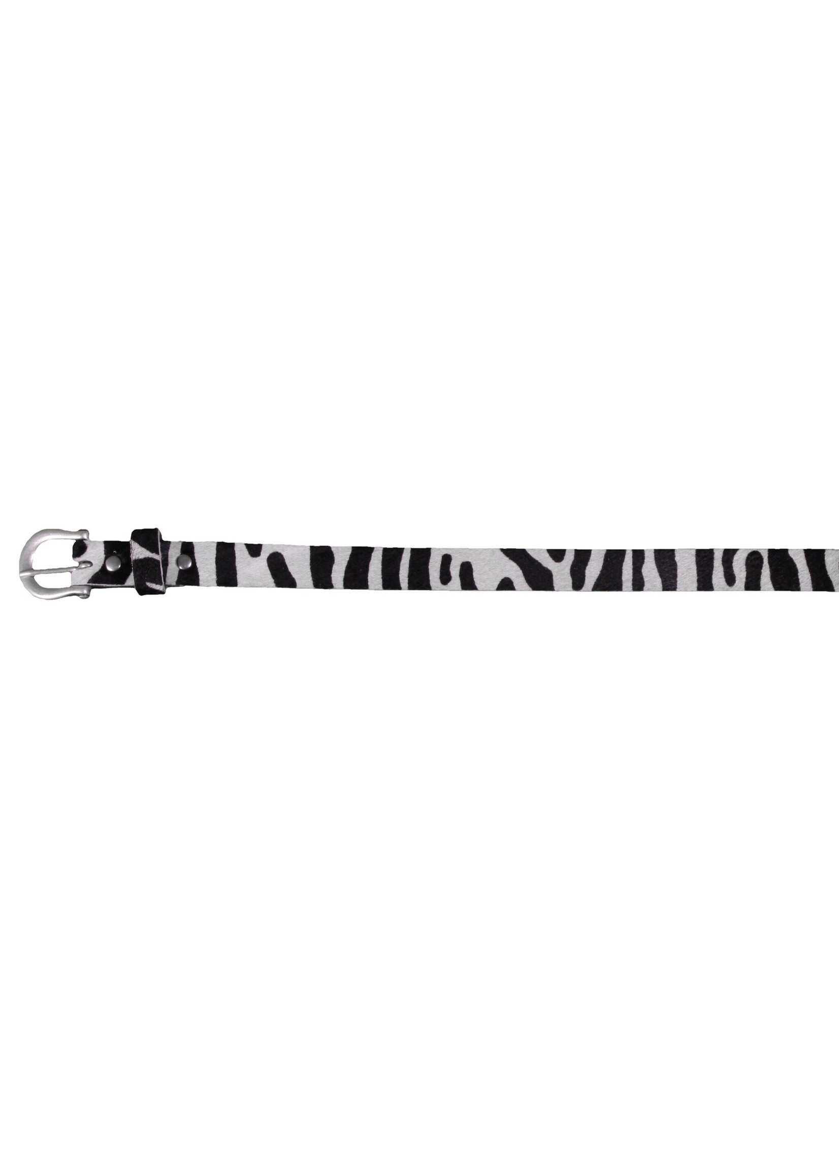 Van Buren sinds 1861 Cowhide Belt Zebra Print - 20801