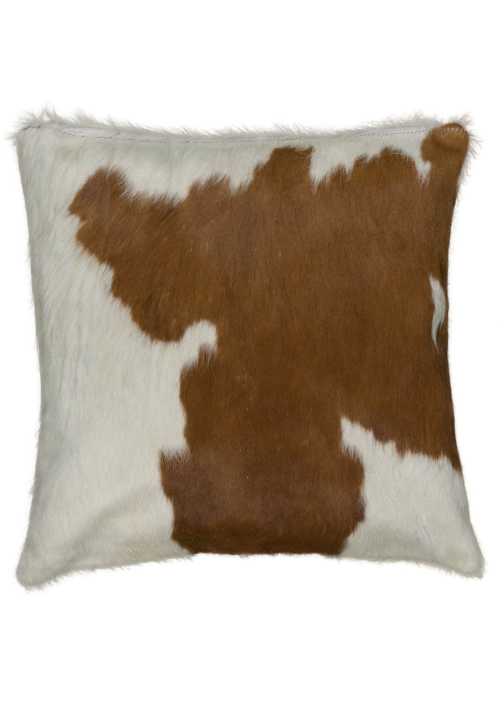 Van Buren sinds 1861 Cowhide Pillow - Brown & White - 45x45cm