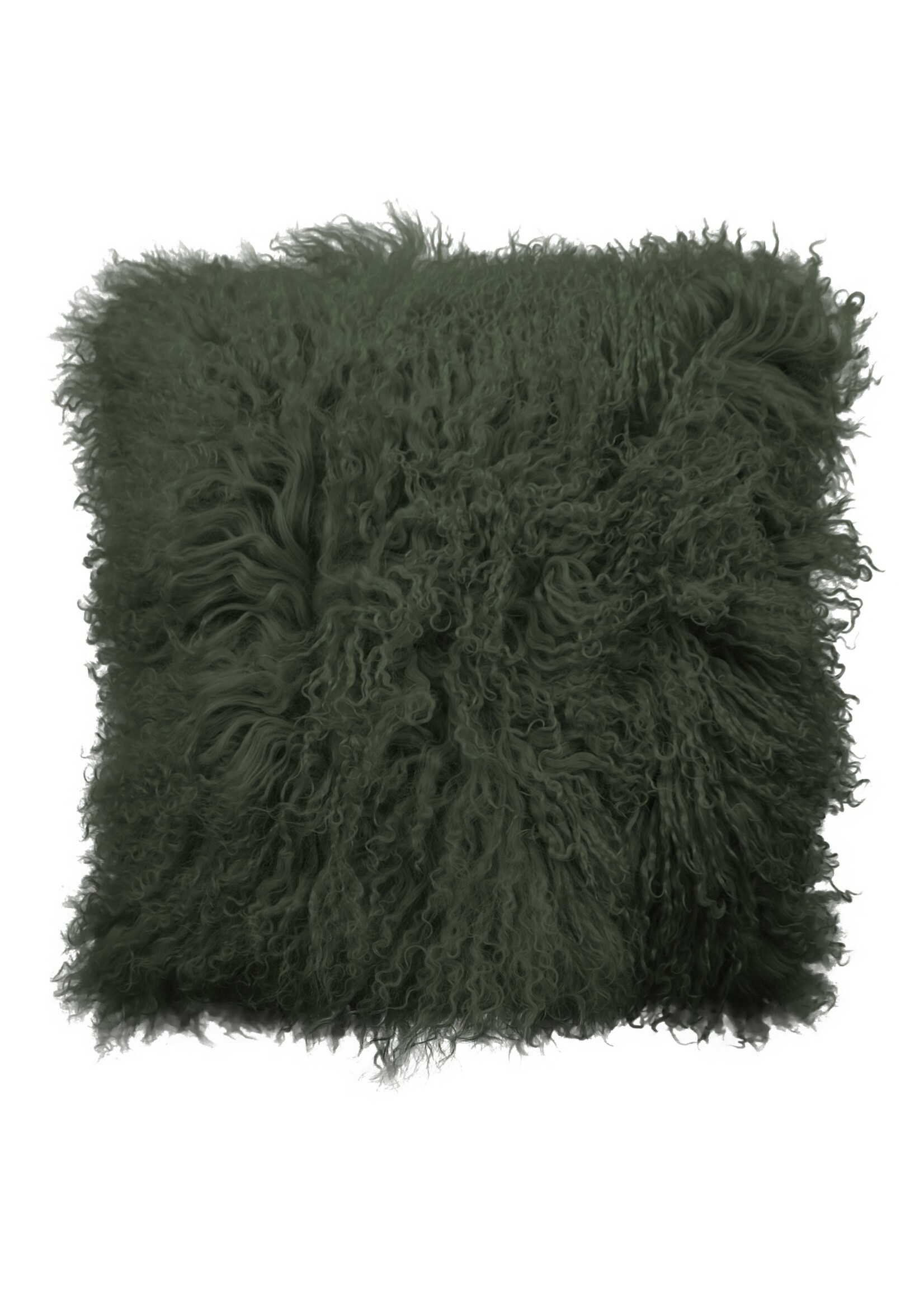 Van Buren sinds 1861 Tibet Schapenvacht Kussen - Groen - 45x45cm