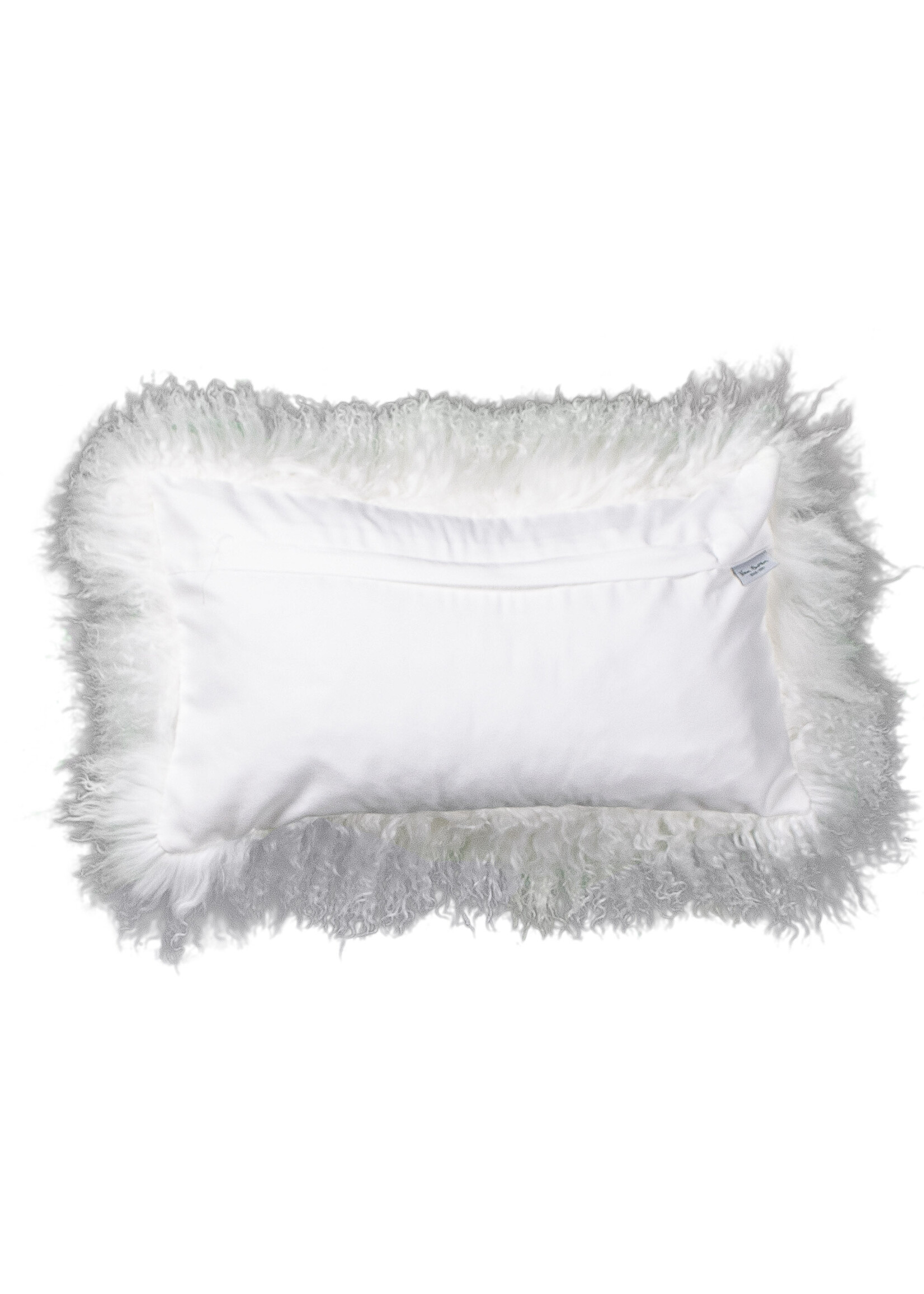 Van Buren sinds 1861 Coussin Peau de Mouton du Tibet - Blanc - 30x50cm