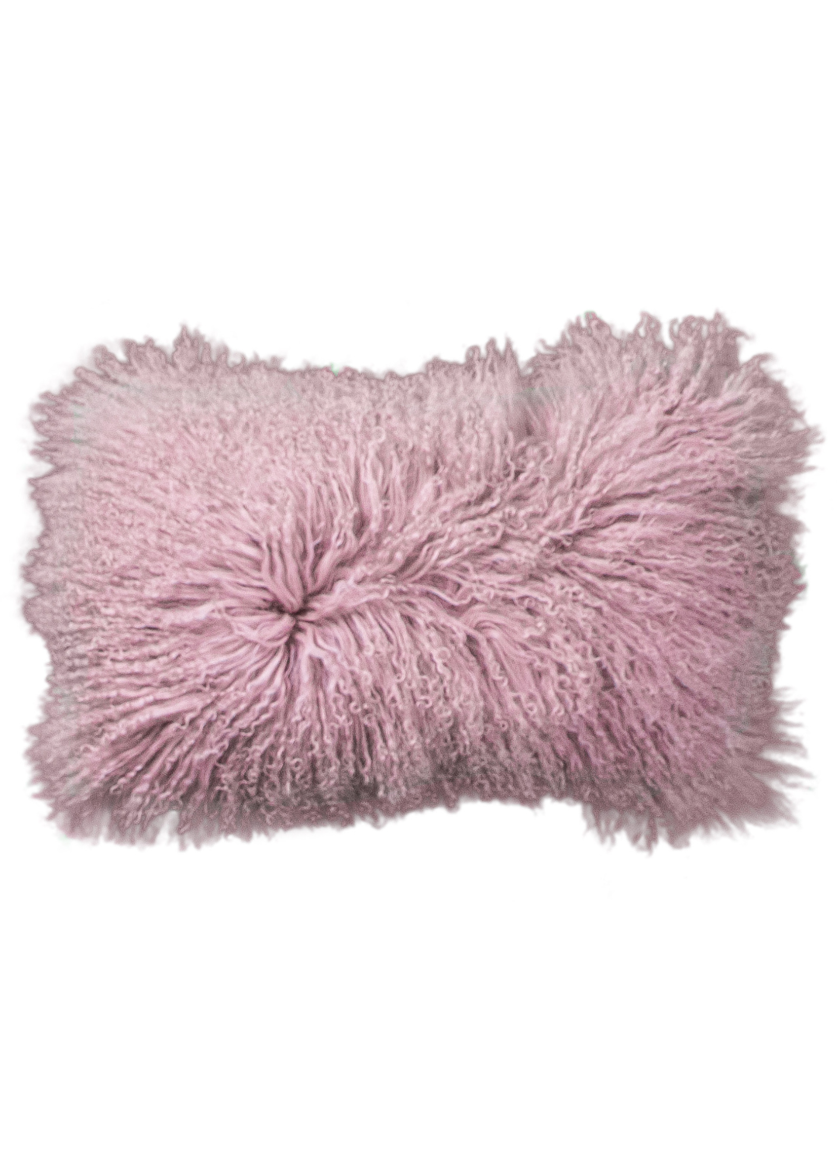 Van Buren sinds 1861 Tibet Sheepskin Pillow - Pink - 30x50cm