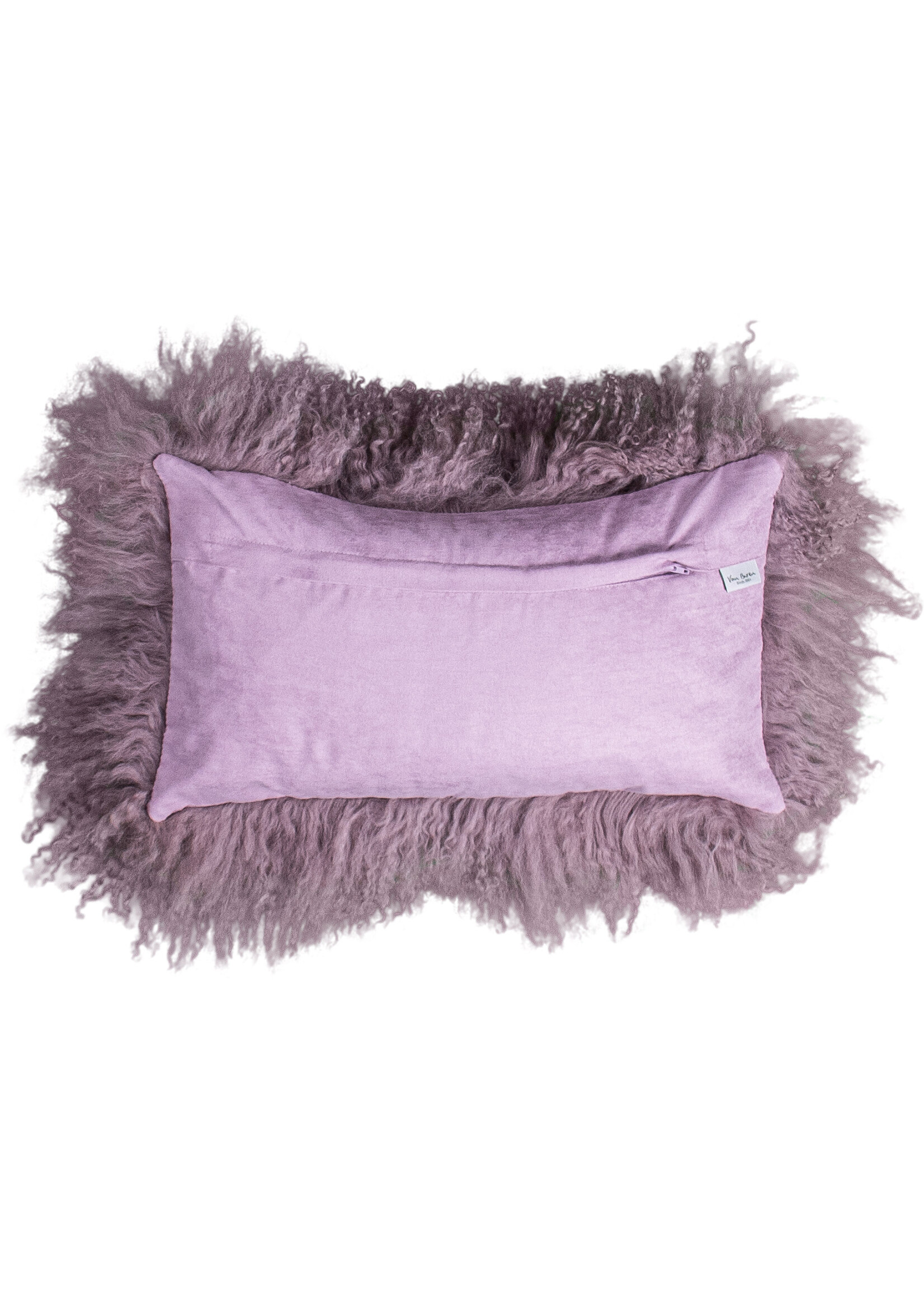 Van Buren sinds 1861 Tibet Sheepskin Pillow - Vintage Purple - 30x50cm