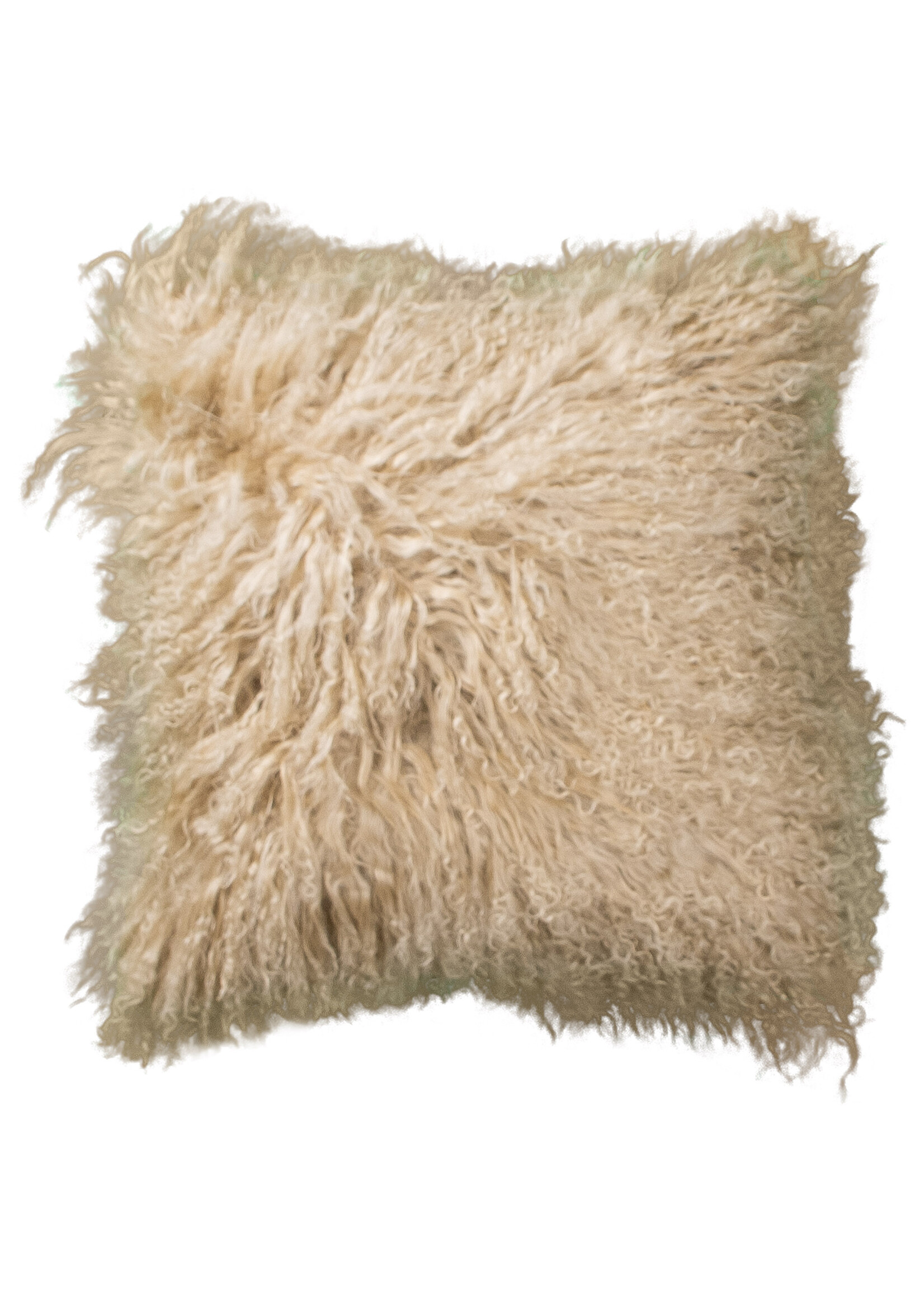 Van Buren sinds 1861 Coussin Peau de Mouton du Tibet - Chameau - 45x45cm