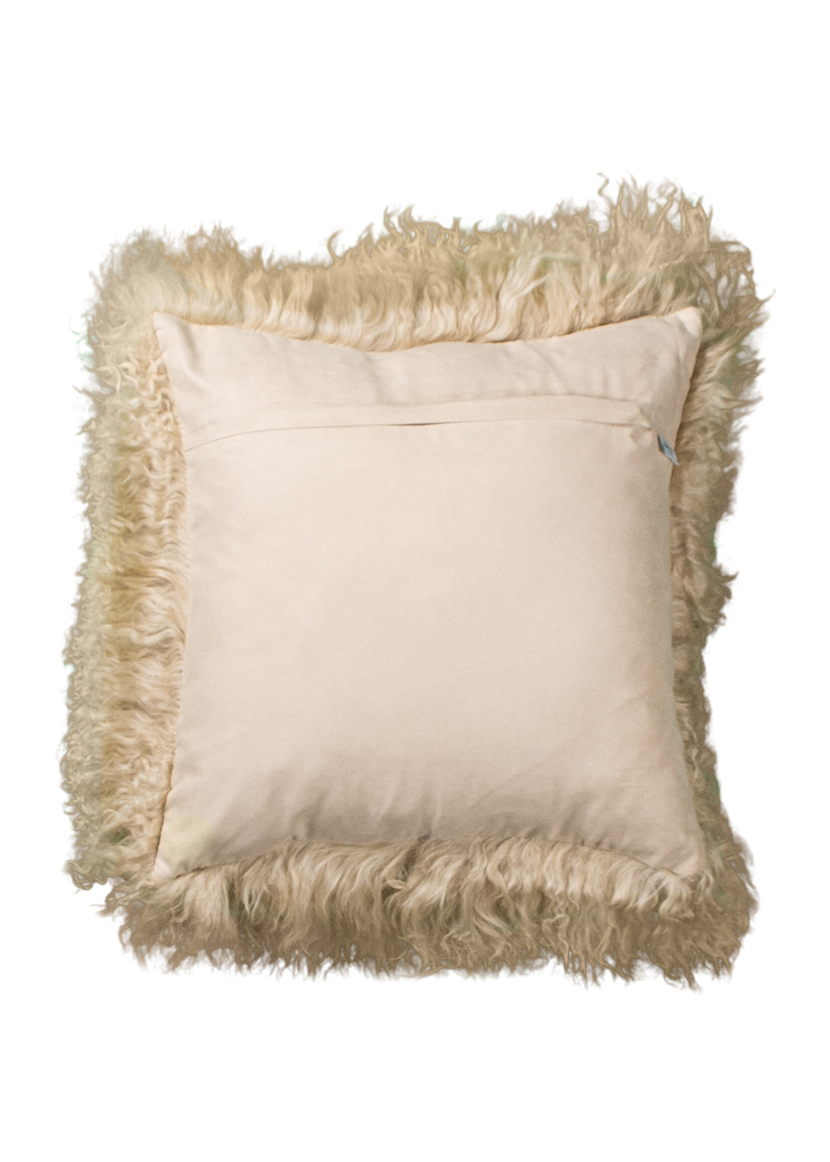 Van Buren sinds 1861 Coussin Peau de Mouton du Tibet - Chameau - 45x45cm