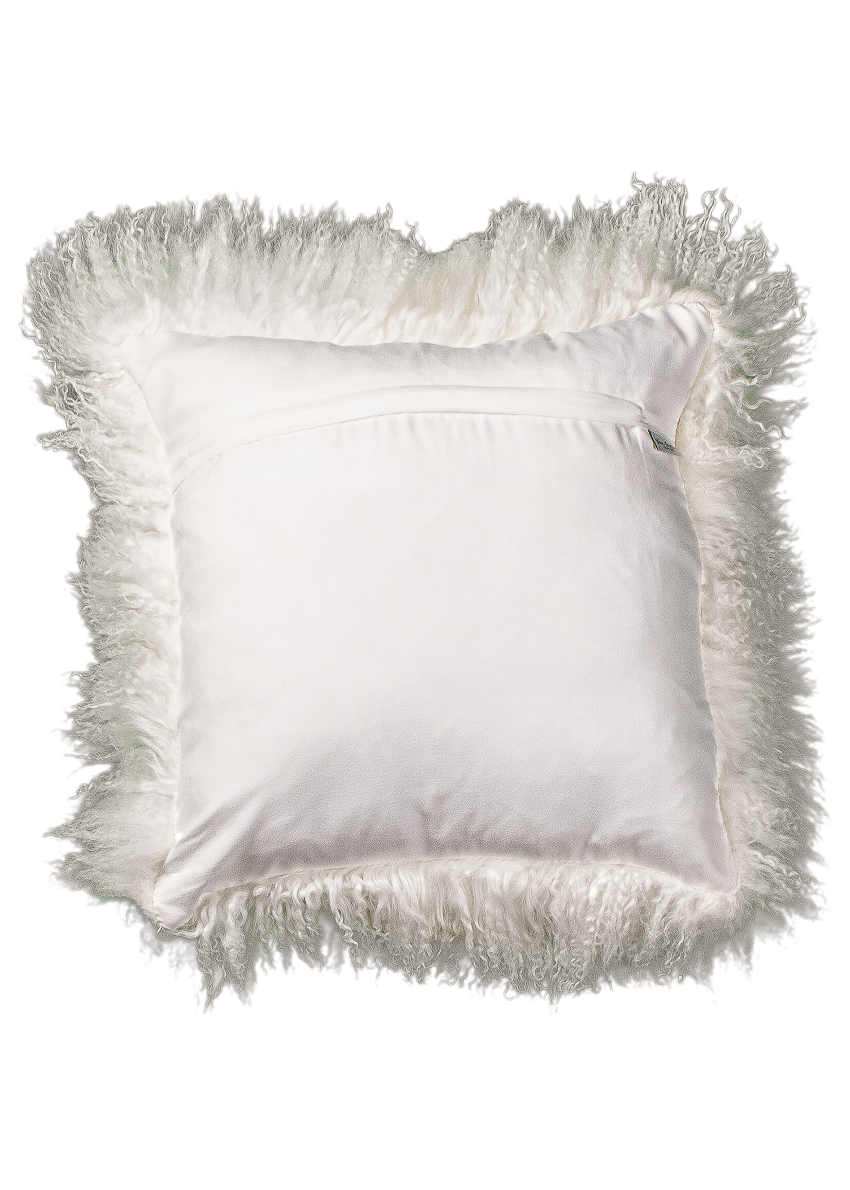 Van Buren sinds 1861 Coussin Peau de Mouton du Tibet - Blanc Cassé - 45x45cm