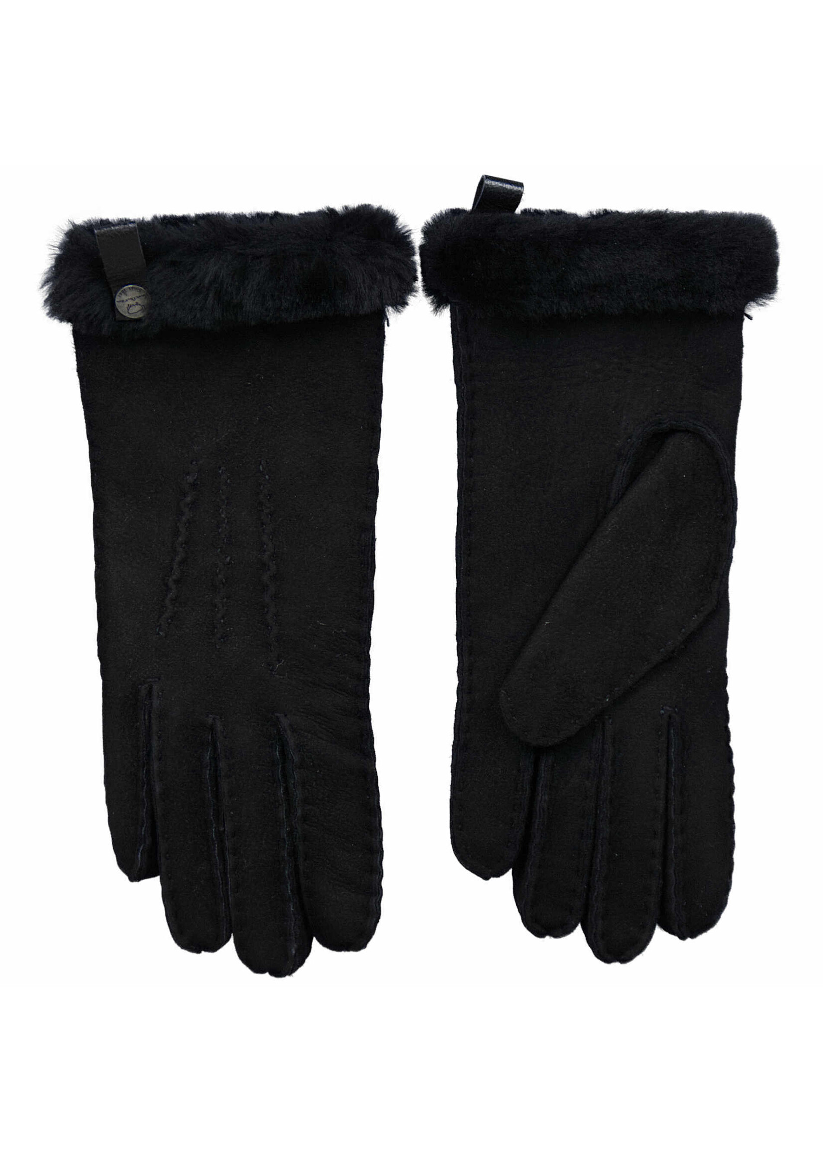 Van Buren sinds 1861 Lambskin Ladies Gloves - Black - Size S to L