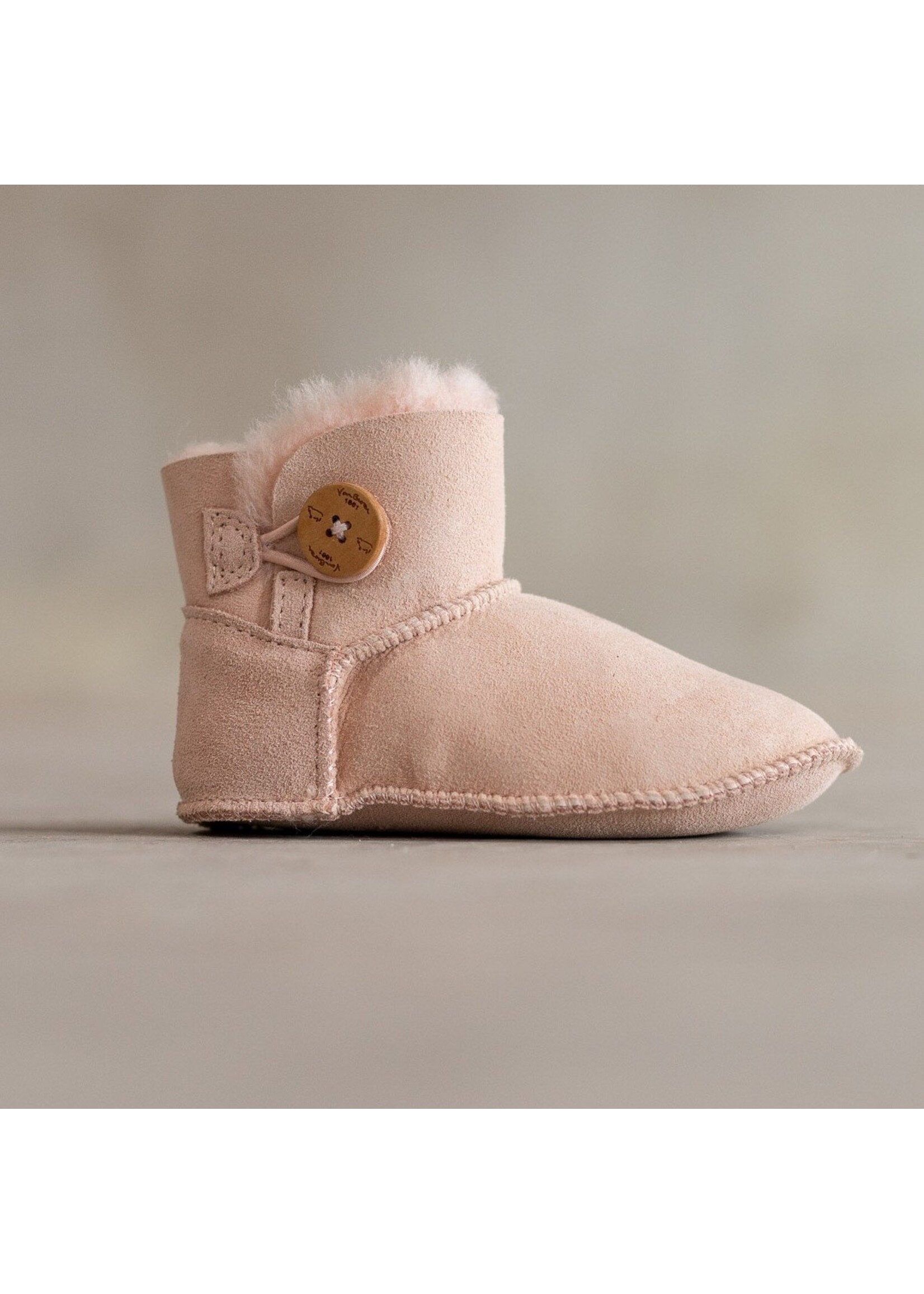 Van Buren sinds 1861 Lamsvacht Kindersloffen Davin - Roze - Maat 25/26 t/m 29/30