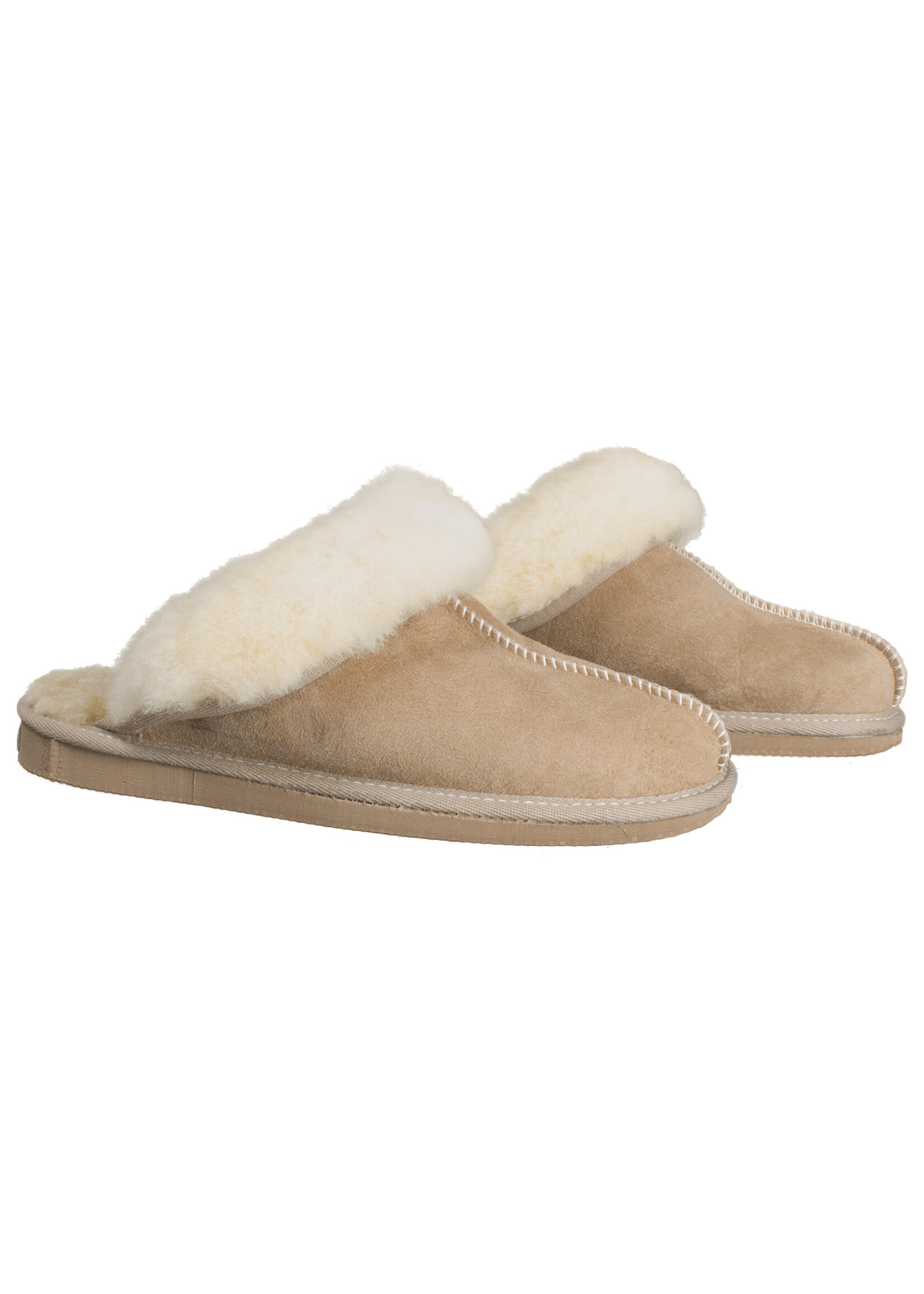 Van Buren sinds 1861 Lamsvacht Dames Slippers - Camel - Maat 36 t/m 46