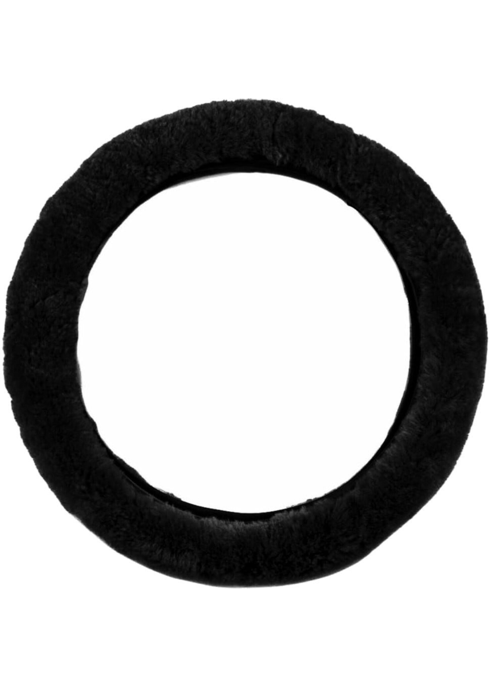 Van Buren sinds 1861 Sheepskin Car Steering Wheel Cover Black