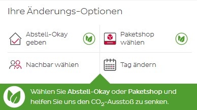 Lieferung ändern