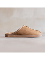 Van Buren sinds 1861 Lammfell Herren Slippers - Kamel