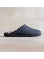 Van Buren sinds 1861 Lammfell Herren Slippers - Grau