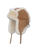 Van Buren sinds 1861 Schapenvacht baby & kinder muts - Camel