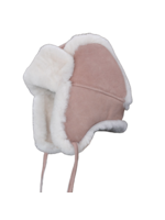 Van Buren sinds 1861 Schapenvacht baby & kinder muts - Roze