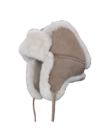 Van Buren sinds 1861 Schapenvacht baby & kinder muts - Taupe