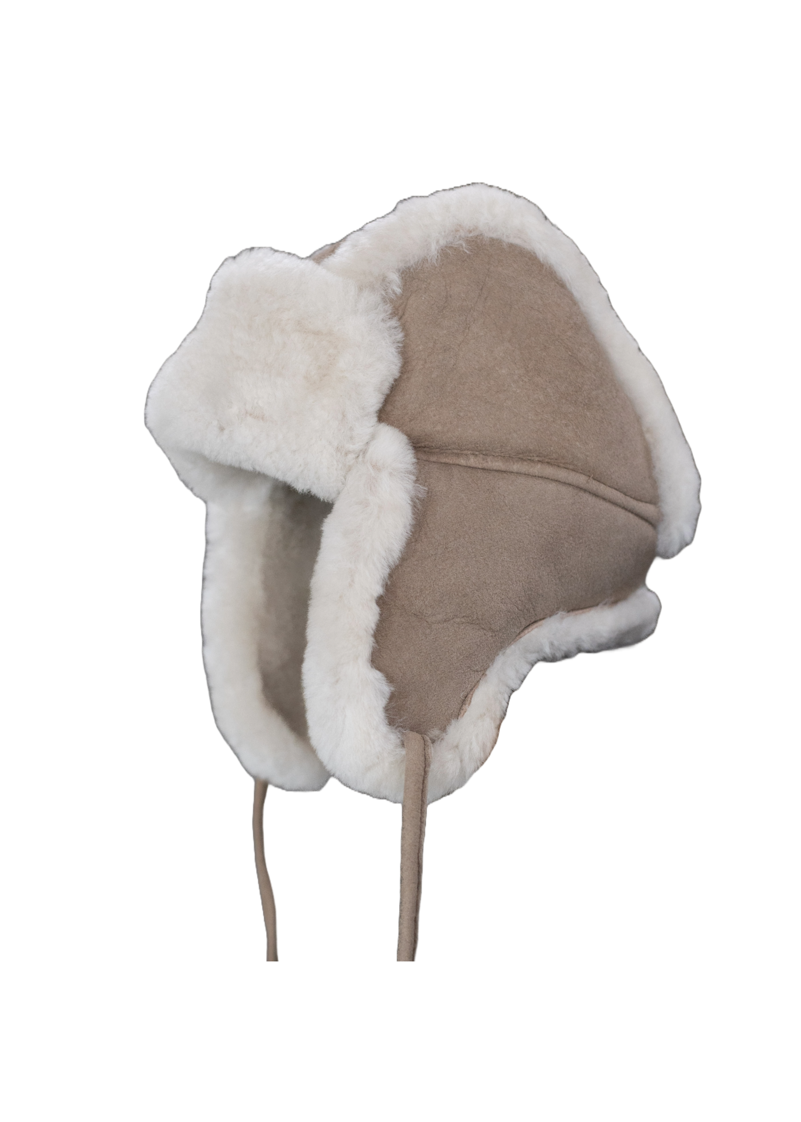 Van Buren sinds 1861 Schapenvacht baby & kinder muts - Taupe