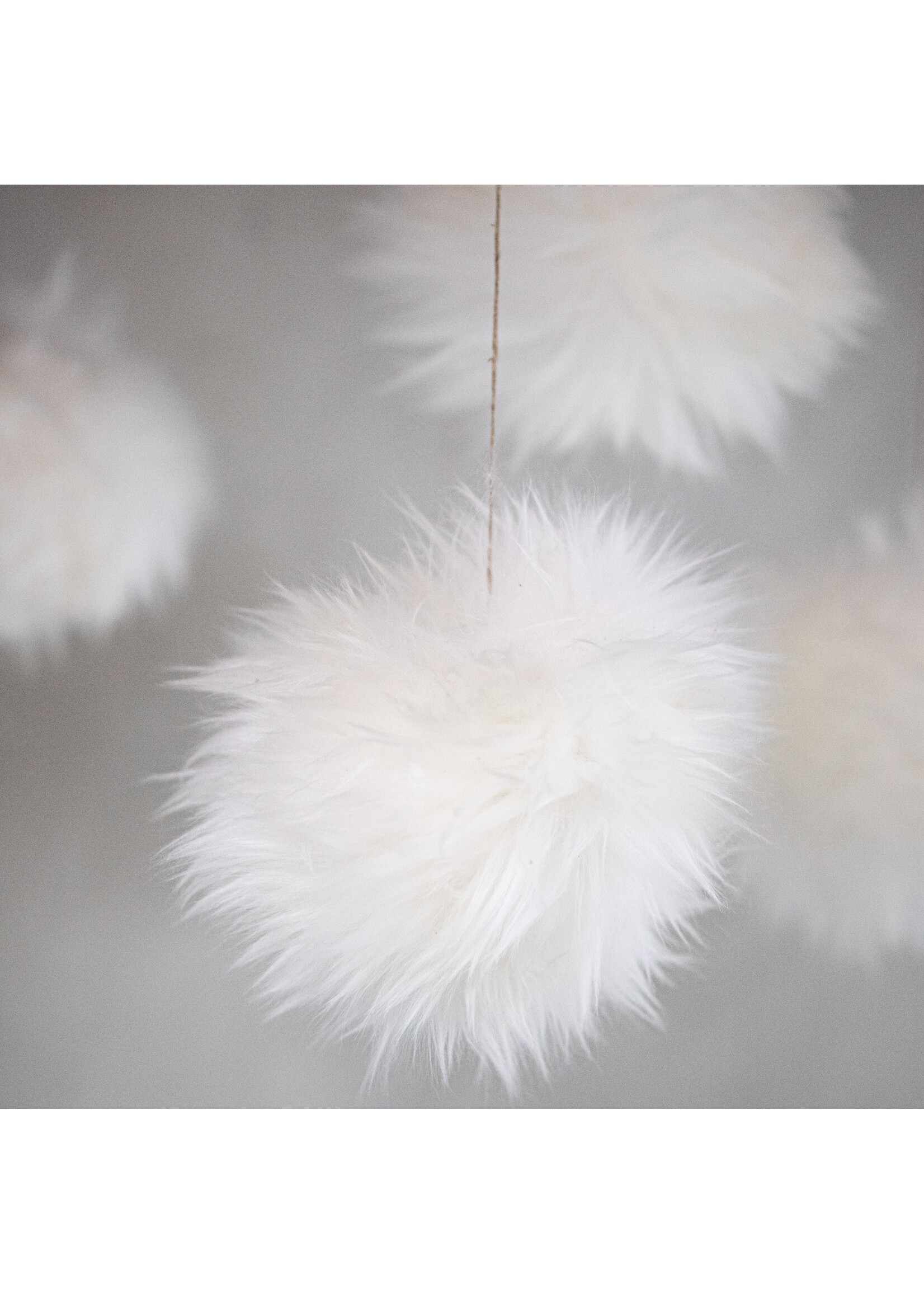Van Buren sinds 1861 Peau de mouton Snowballs - White