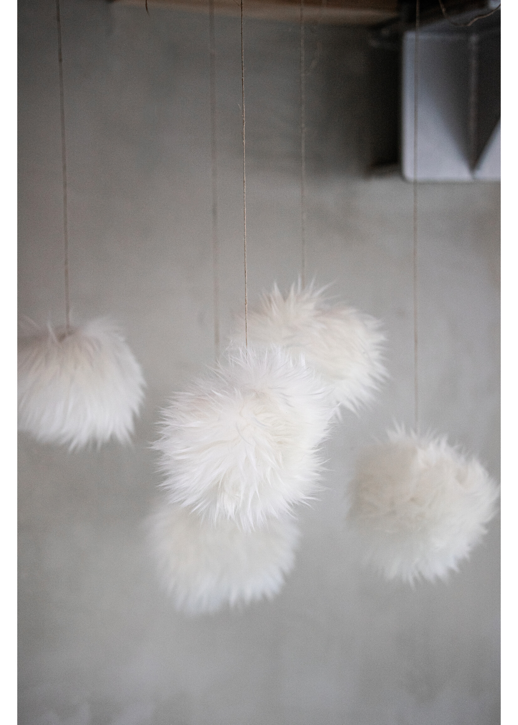 Van Buren sinds 1861 Peau de mouton Snowballs - White