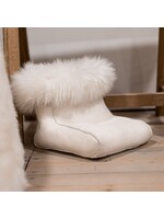 Van Buren sinds 1861 Schapenvacht voetenwarmer - Wit