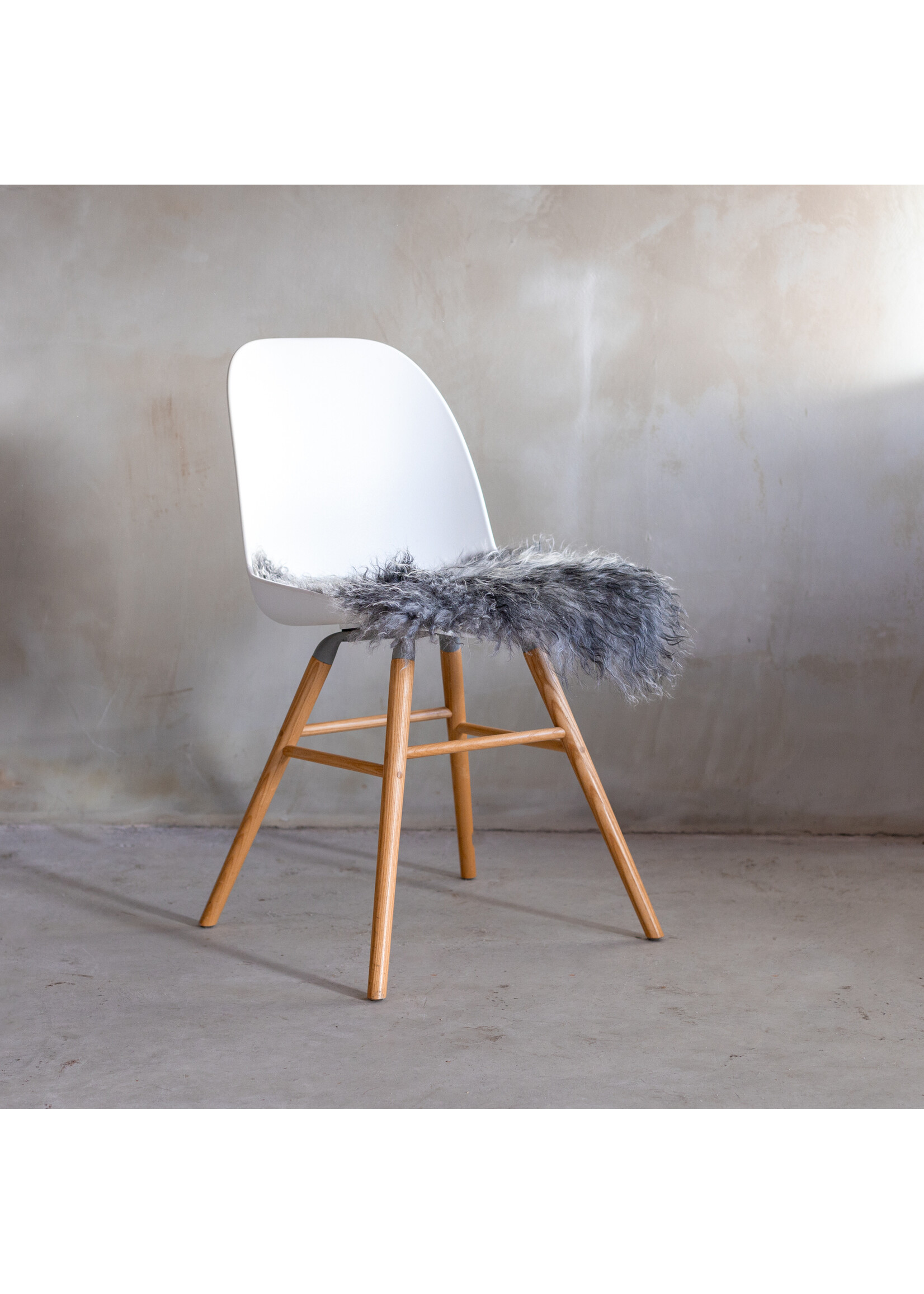 Van Buren sinds 1861 Chair pad tibétaine gris naturel