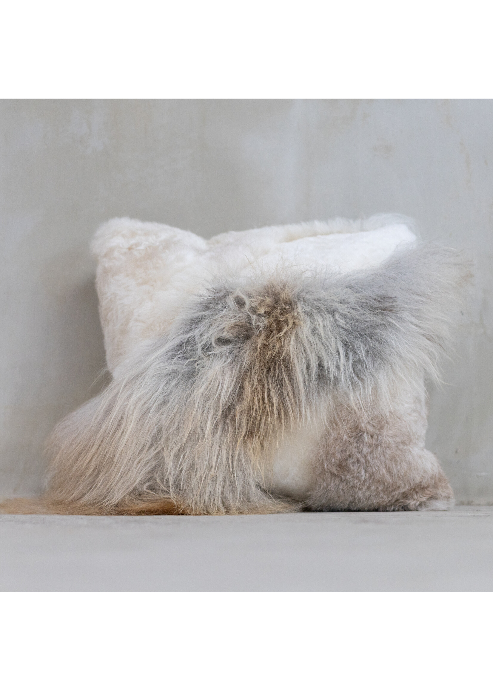Van Buren sinds 1861 Coussin en peau de mouton mélangée - 50x50 cm