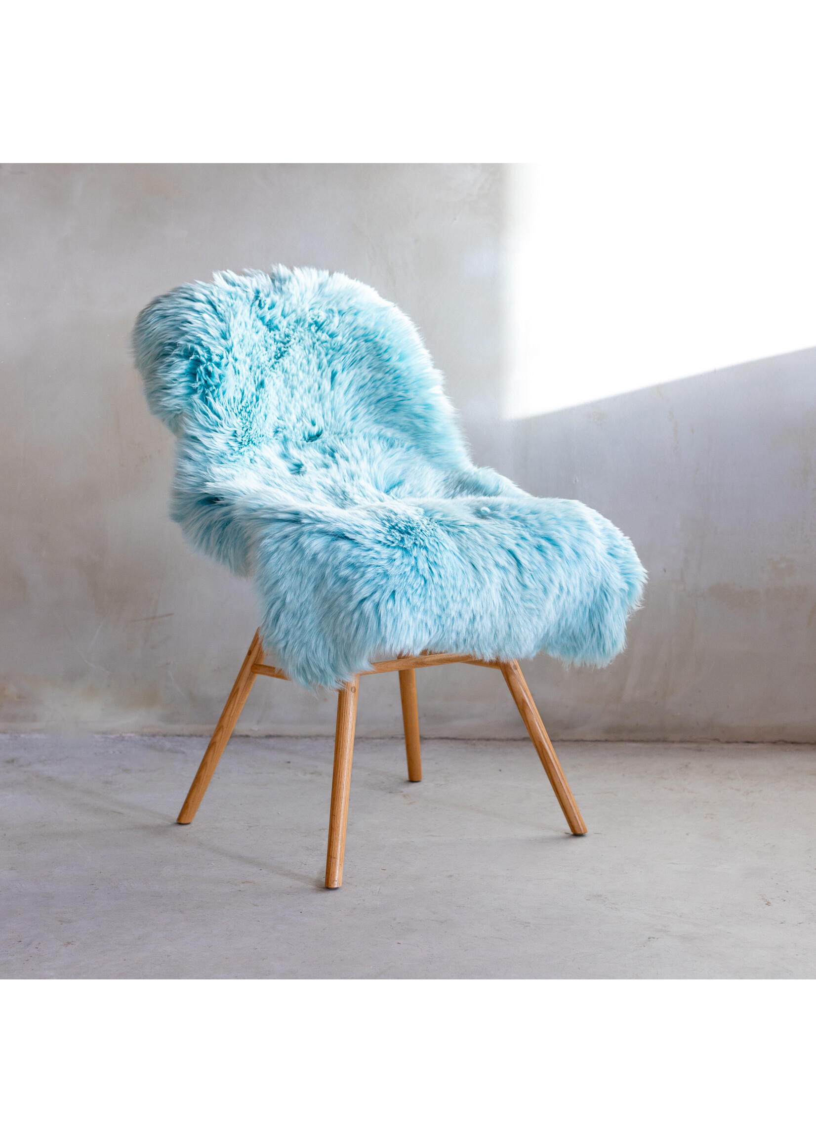Van Buren Peau de mouton - Aqua