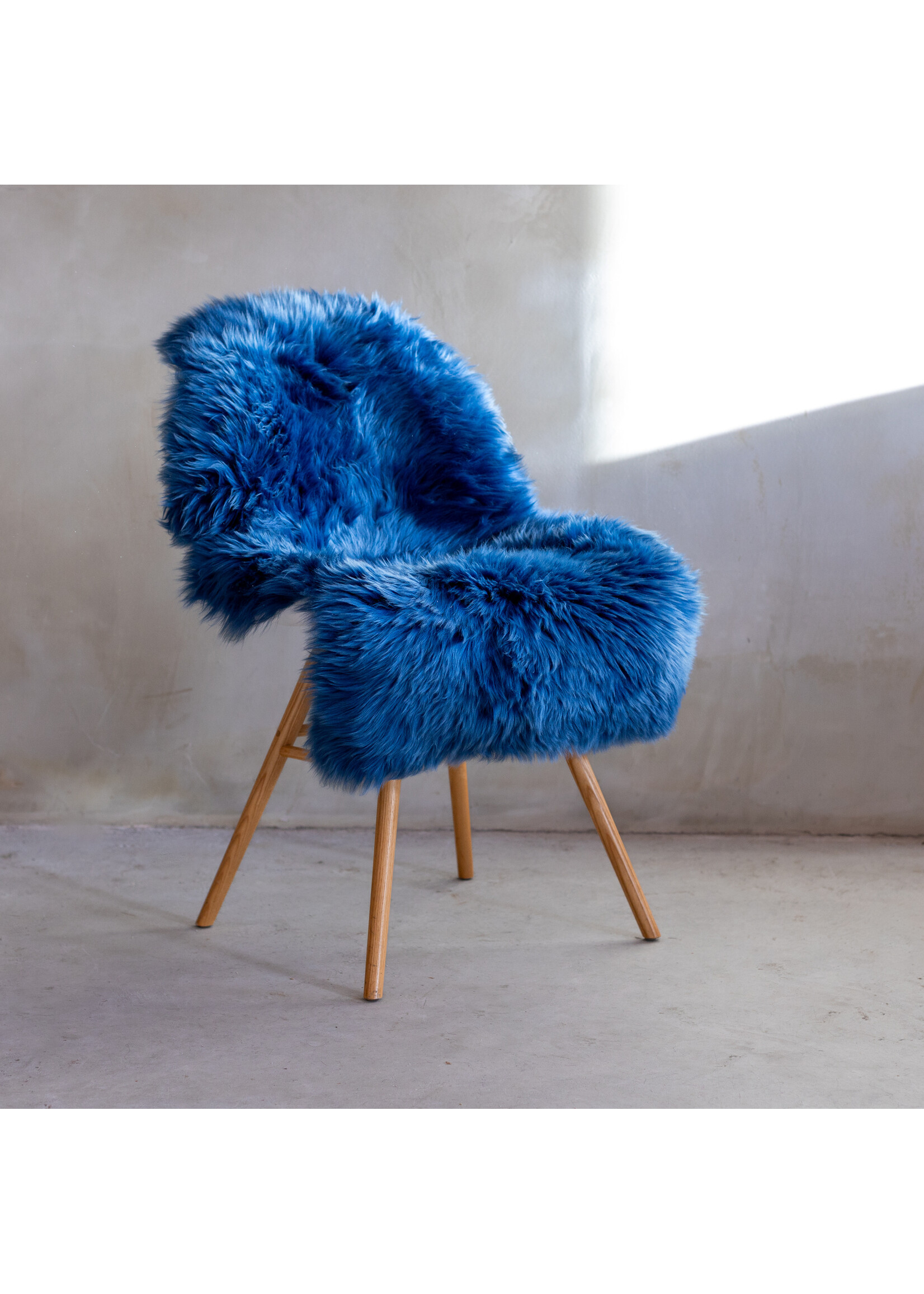Van Buren Peau de mouton - Bleu marine