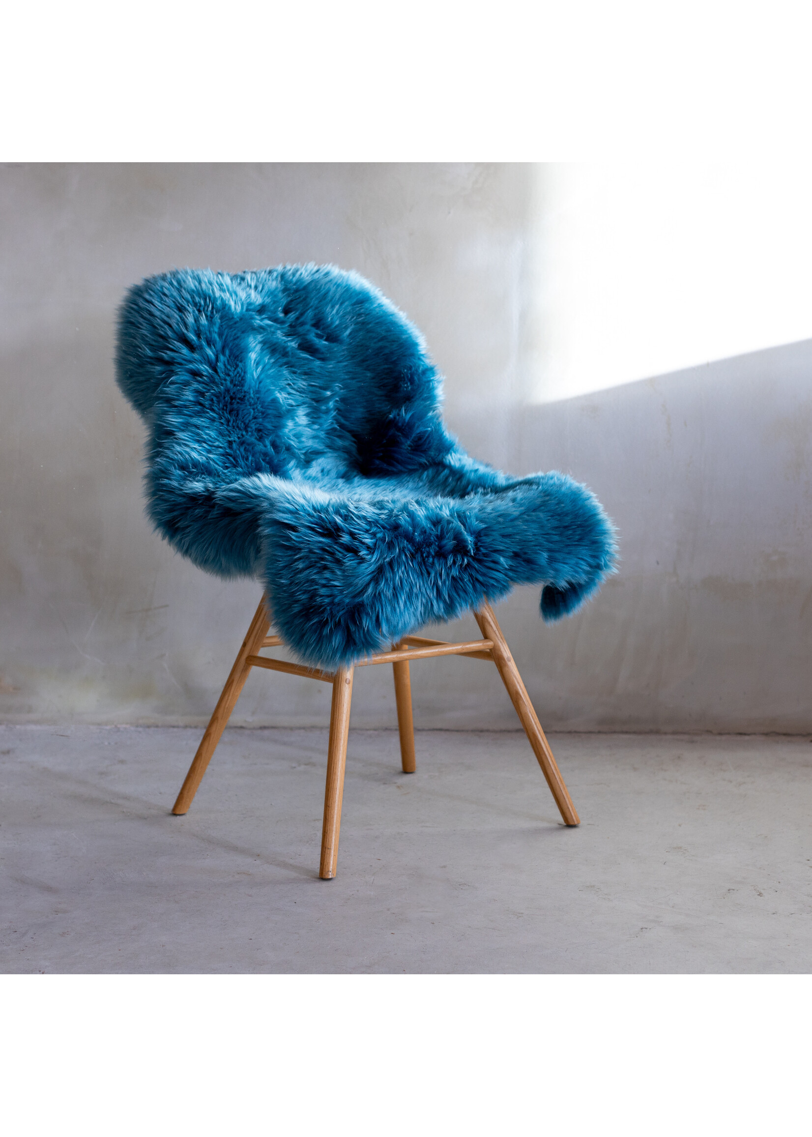 Van Buren Peau de mouton -  Turquoise