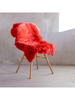 Van Buren Schapenvacht - Licht rood