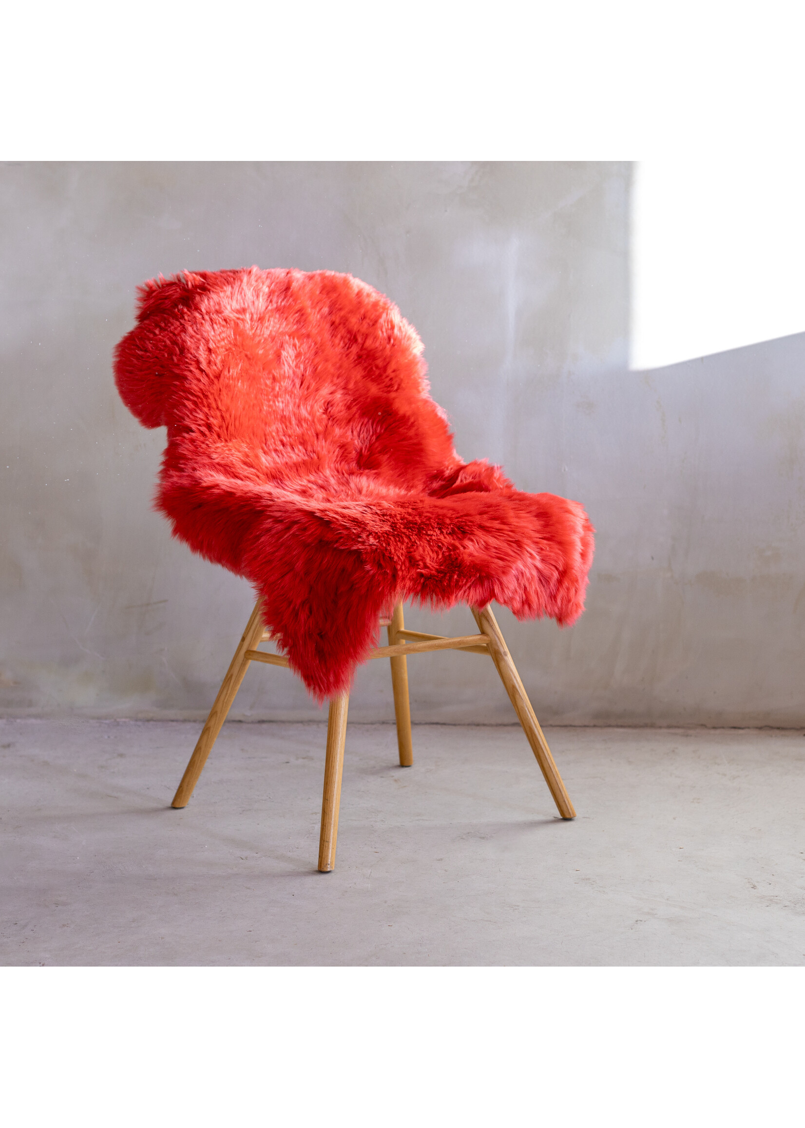 Van Buren Peau de mouton - Rouge clair