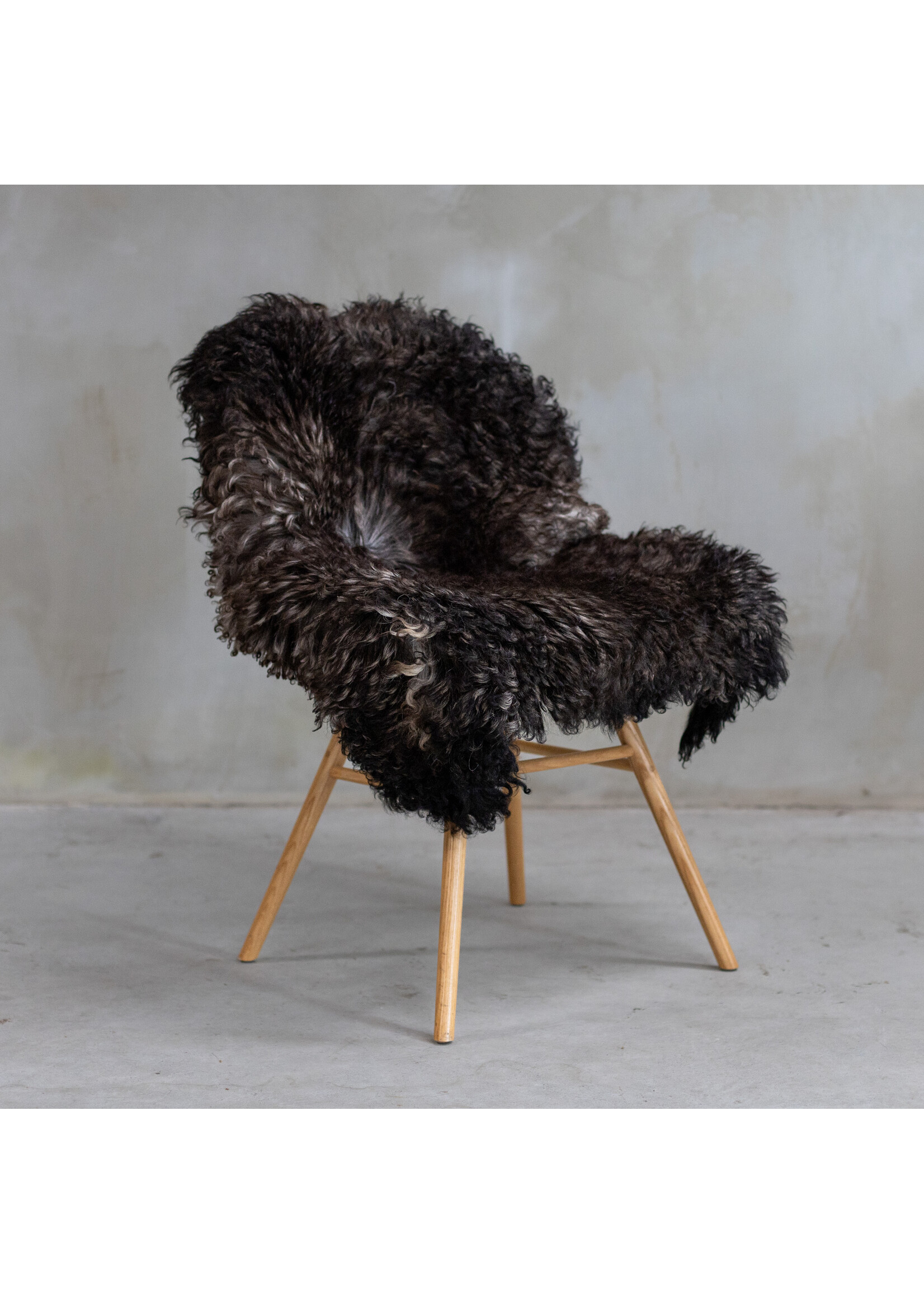 Van Buren Peau de Mouton Tachetée Bouclée - ca. 92x60 cm - SV-231