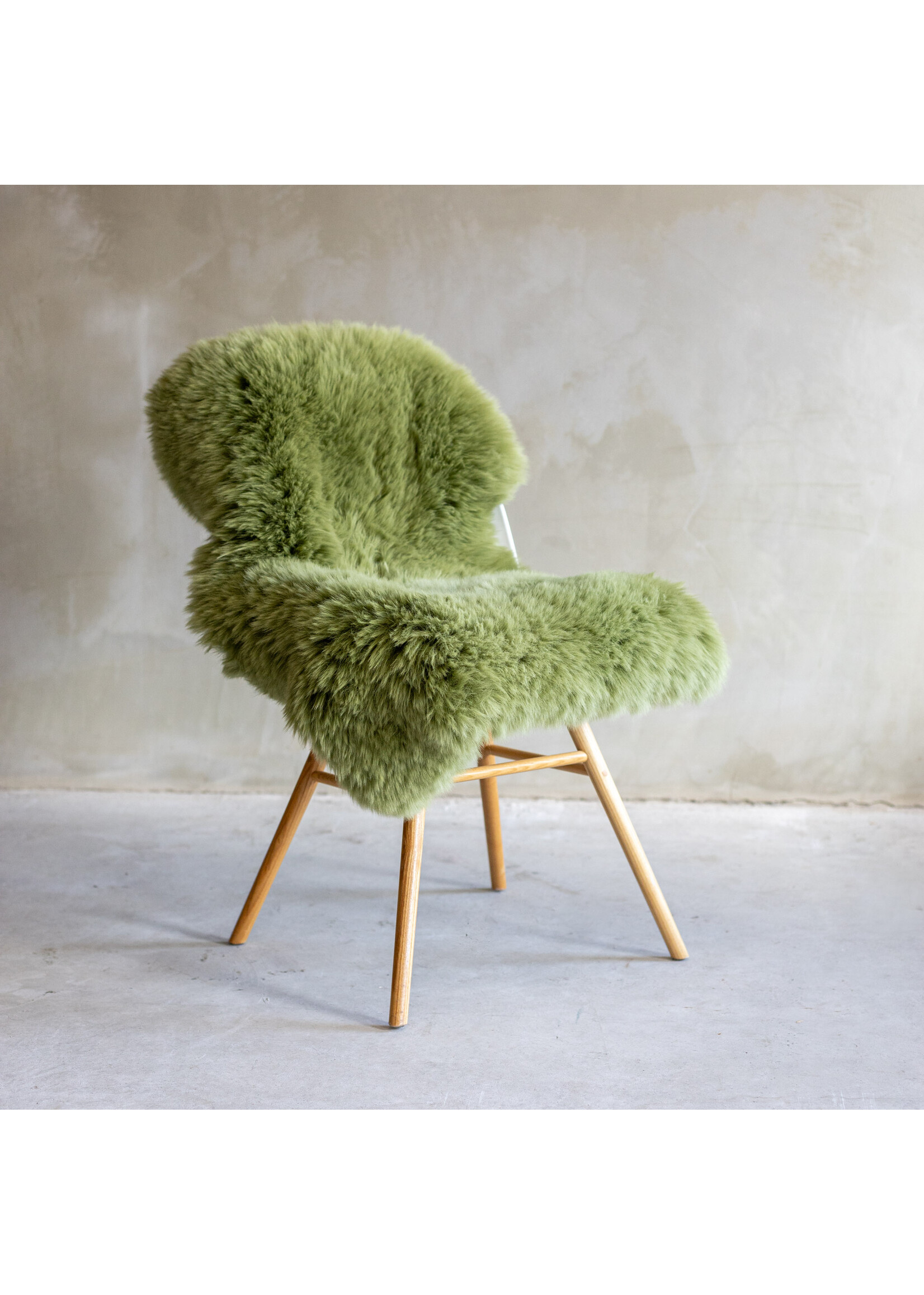 Van Buren Peau de mouton - Vert mousse