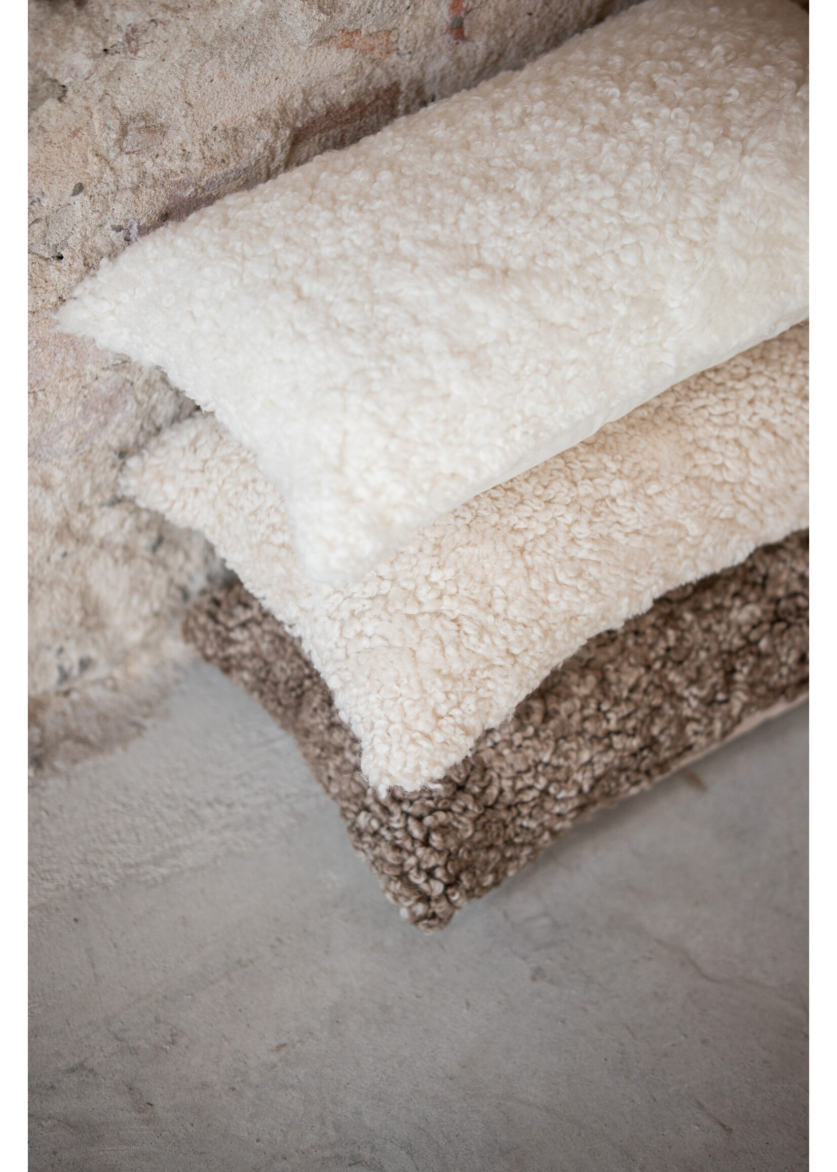 Van Buren sinds 1861 Crossbreed Sheepskin Pillow - White - 30x50cm