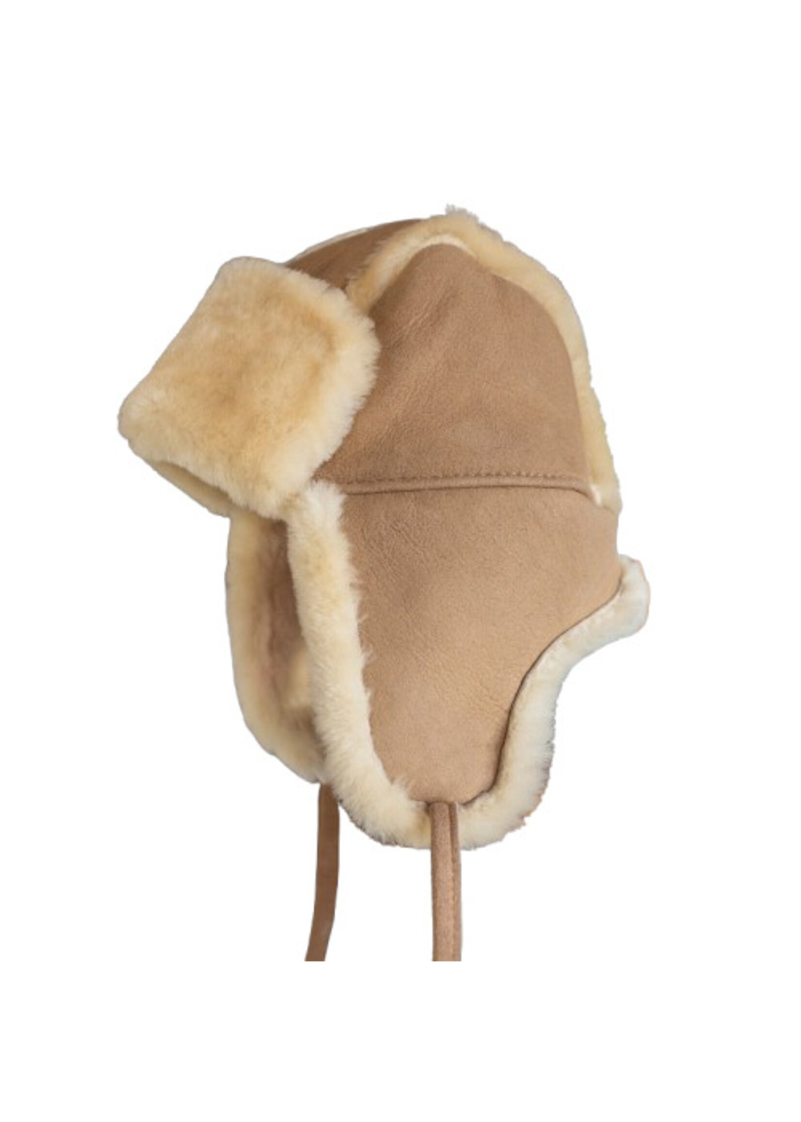 Van Buren sinds 1861 Schapenvacht baby & kinder muts - Beige