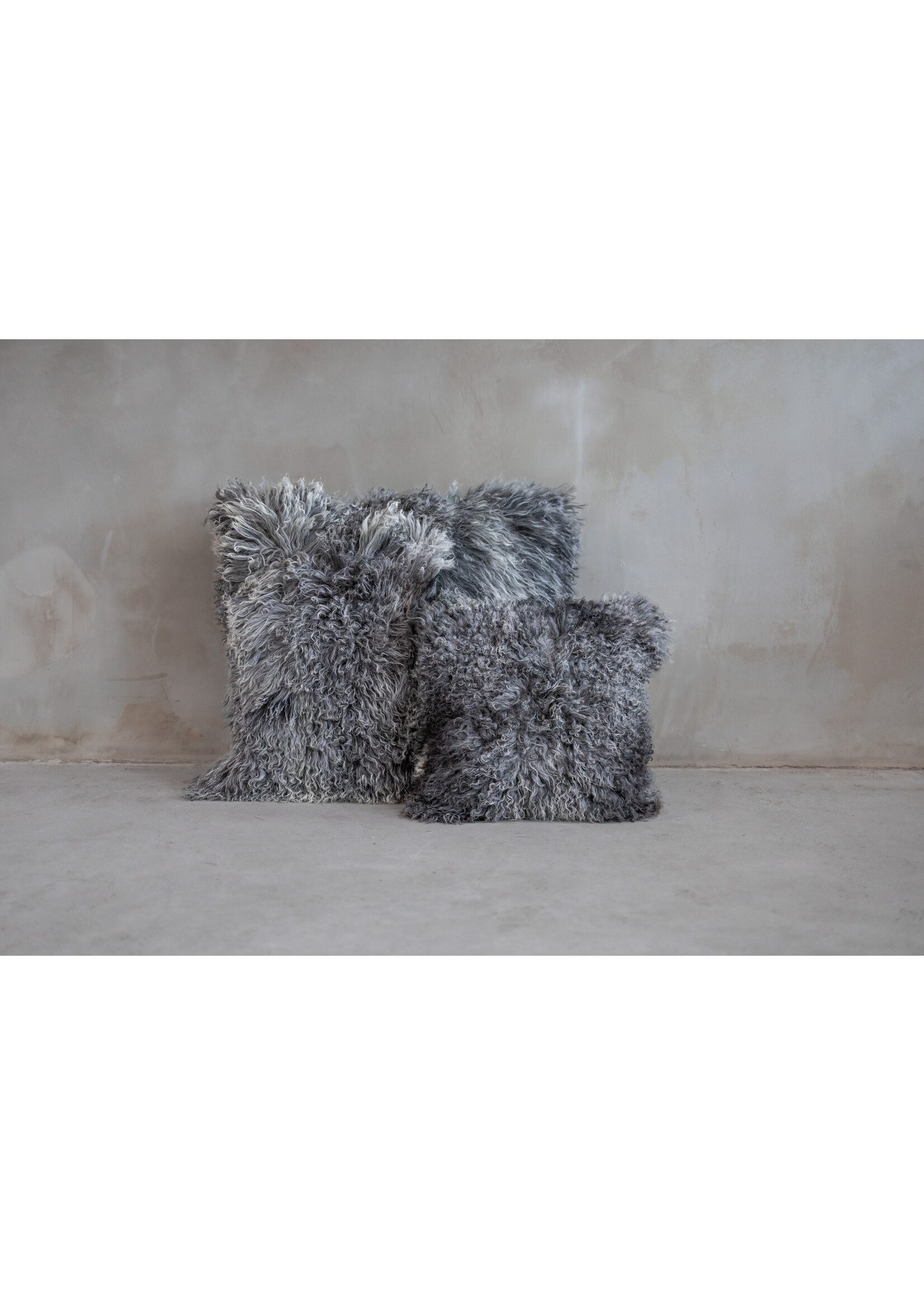 Van Buren sinds 1861 Coussin Tibet Gris Naturel - 45x45cm
