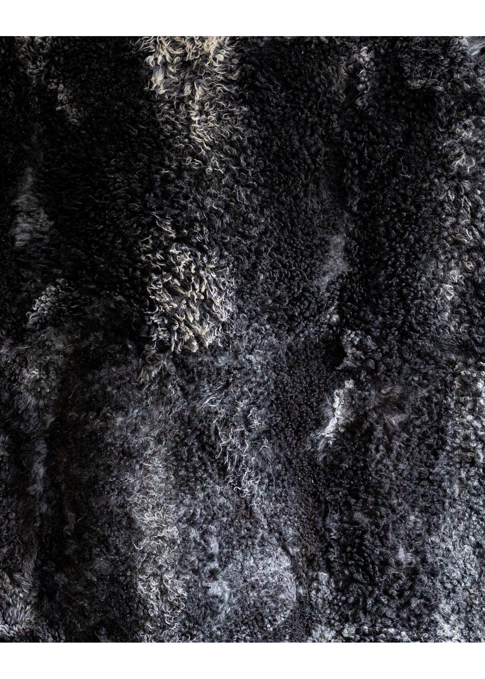 Van Buren Tapis tibétain en peau de mouton gris - 210x180cm