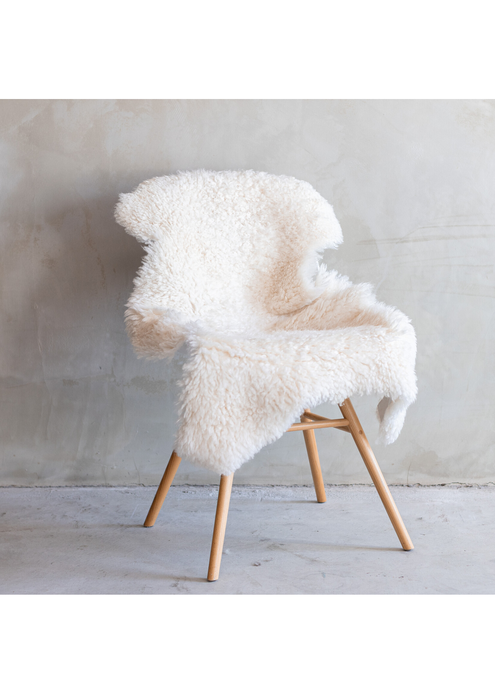 Van Buren sinds 1861 Sheepskin white uncombed - 125x66cm - SVV-332