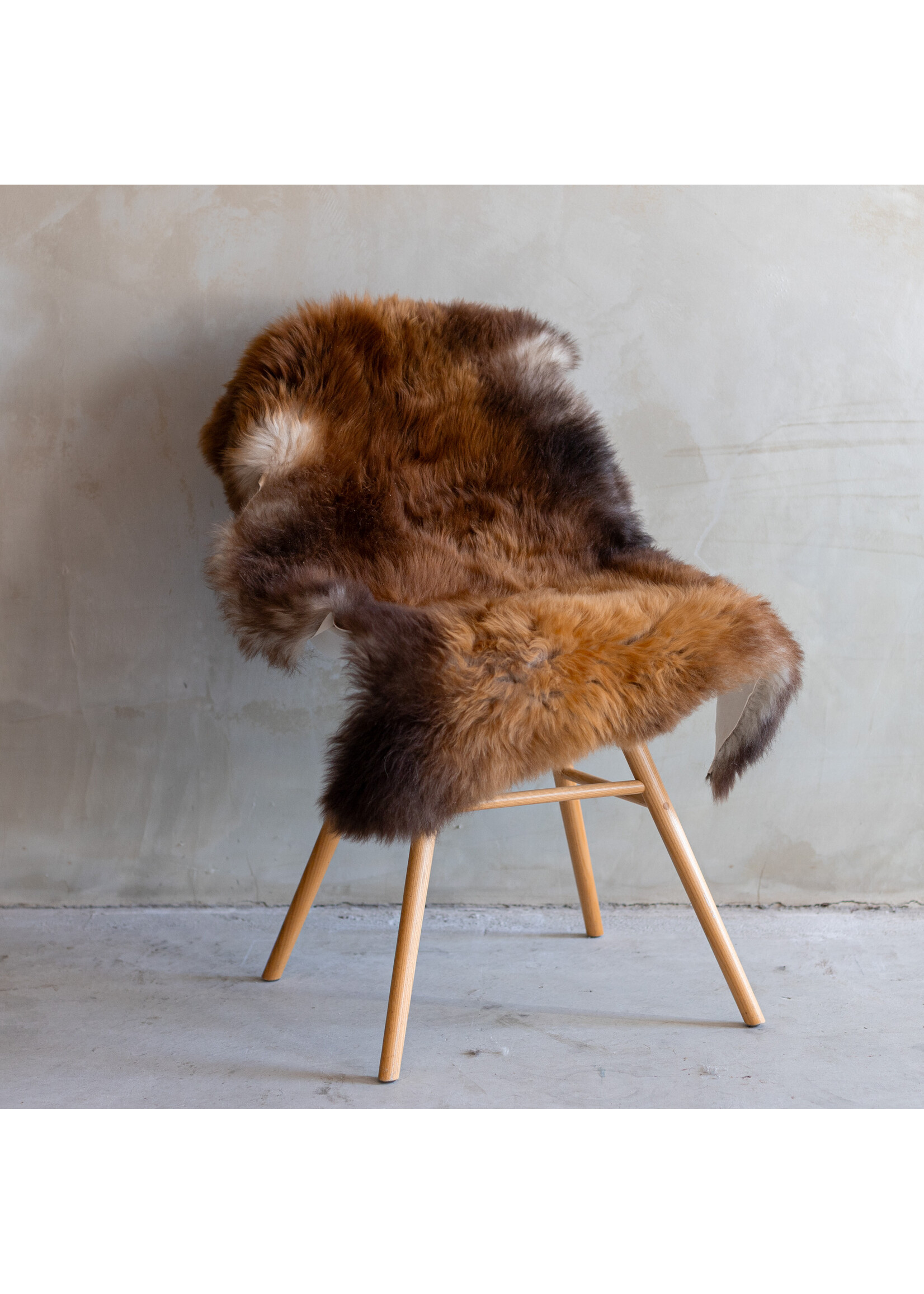 Van Buren sinds 1861 Flamed brown sheepskin XL - 110x63cm - SVV-307