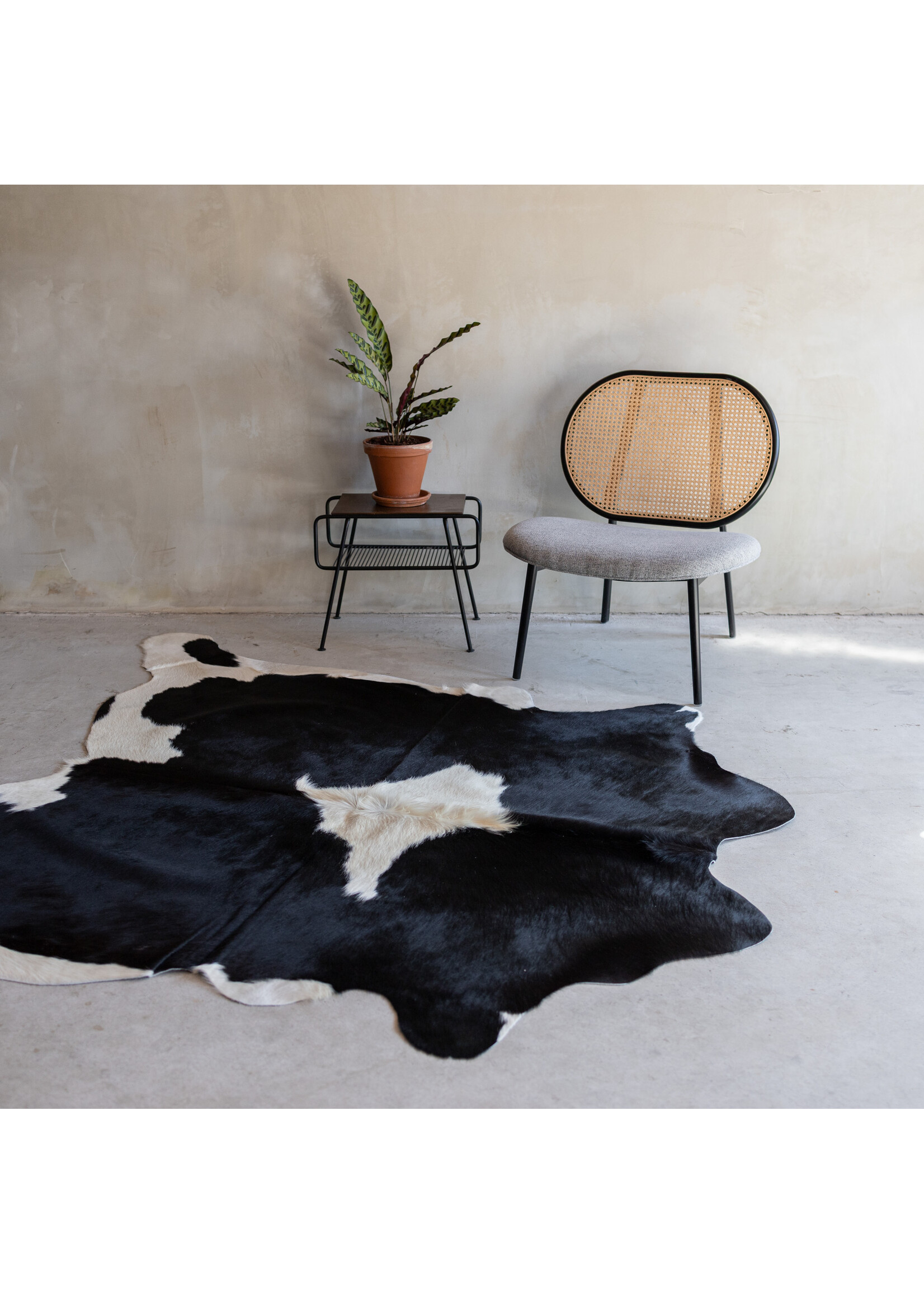 Van Buren sinds 1861 Cowhide black/white - 3-4m² - KH-030